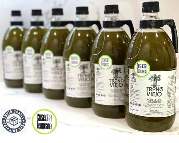 AOVE Botellas de 2 L cosecha TEMPRANA, Caja de 6 unidades. NUEVA COSECHA 24/25