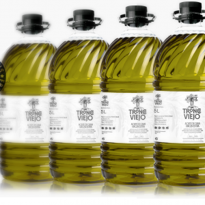 Garrafa de AOVE de 5 L en cajas de 4 unidades