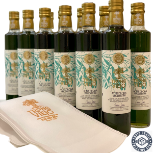 AOVE PREMIUM Botellas de 500 ml, Caja de 12 unidades EDICION LIMITADA + Regalo de 6 bolsas.  Nueva COSECHA 24/25