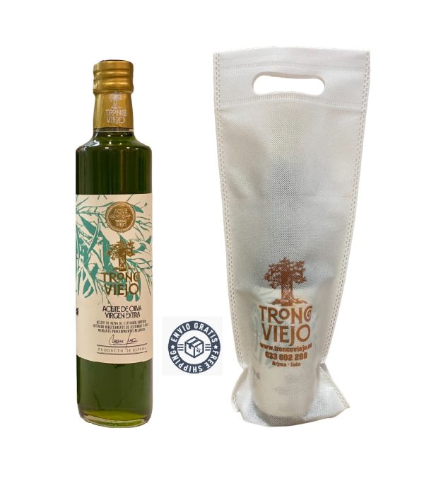 Botella de 500 ml AOVE PREMIUM con bolsa regalo. Edición Limitada. Nueva COSECHA 24/25