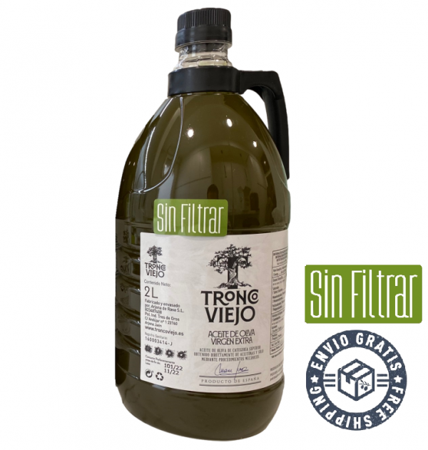 Garrafa de AOVE de 2L SIN FILTRAR