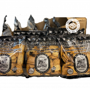 Bolsa de REGAÑÁ Artesana Gourmet elaborada con aceite de oliva virgen extra. Caja de 10 unidades.