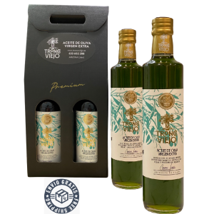 Estuche Regalo Premium. 2 botellas de AOVE Premium 500 mL. Nueva COSECHA 24/25