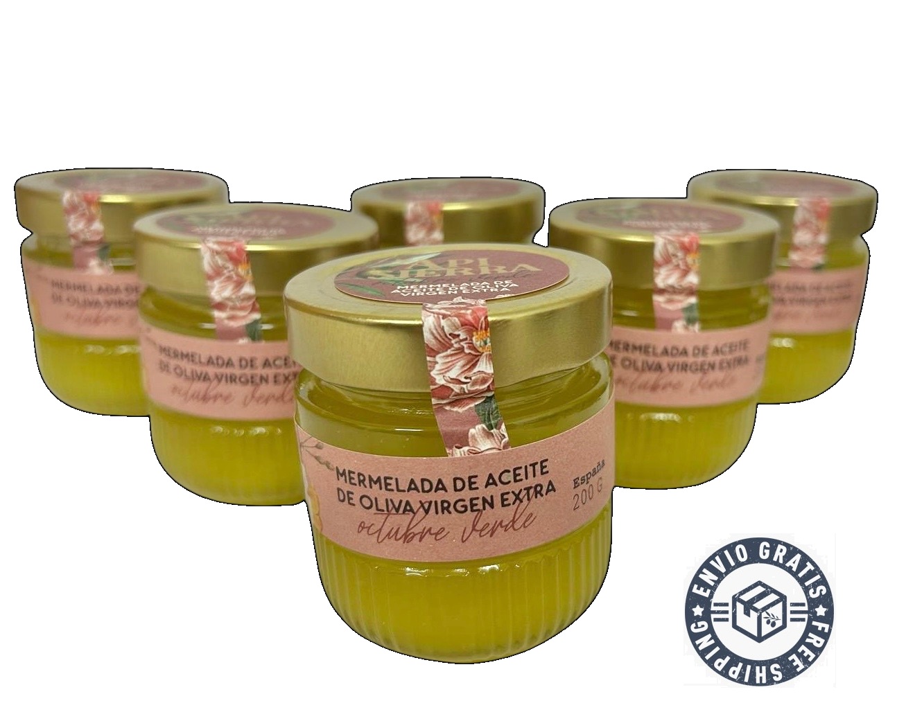 MERMELADA artesanal de AOVE verde, Caja de 6 unidades